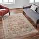 preview thumbnail 10 of 26, Terriey Traditional Area Rug Rust/Tan - 6' 7" x 6' 7" - Round