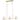 Hanover Findlay Island Light for Hardwire Installation Only, Gold Metal Frame with 3 Clear Glass Globes - Adjustable