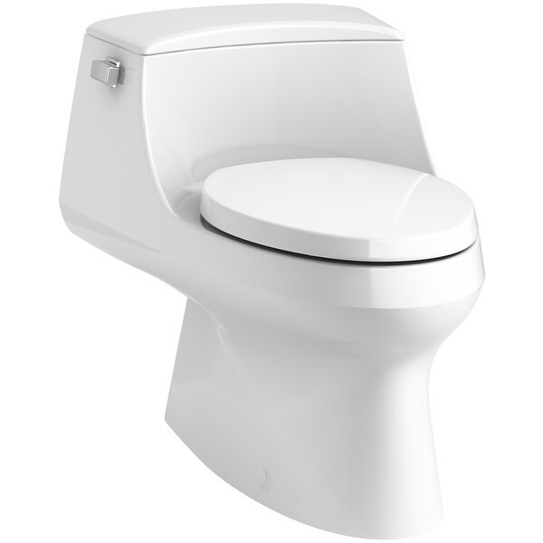 Shop Kohler K 3722 San Raphael 1 28 Gpf Elongated One Piece Toilet Seat Included Overstock 16318263