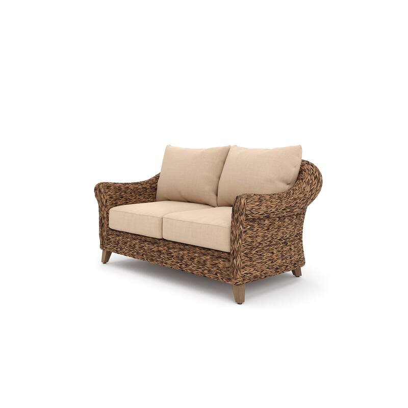 Cayman Sunbrella Loveseat, Heritage Brown