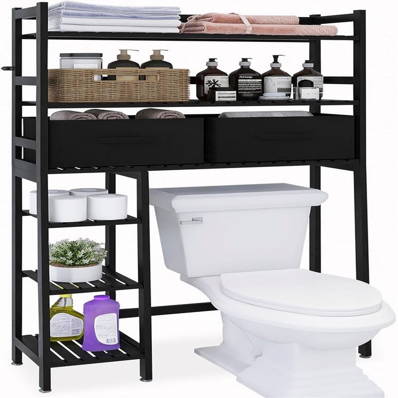 Over The Toilet Storage - 9.85"D x 32.68"W x 65.36"H