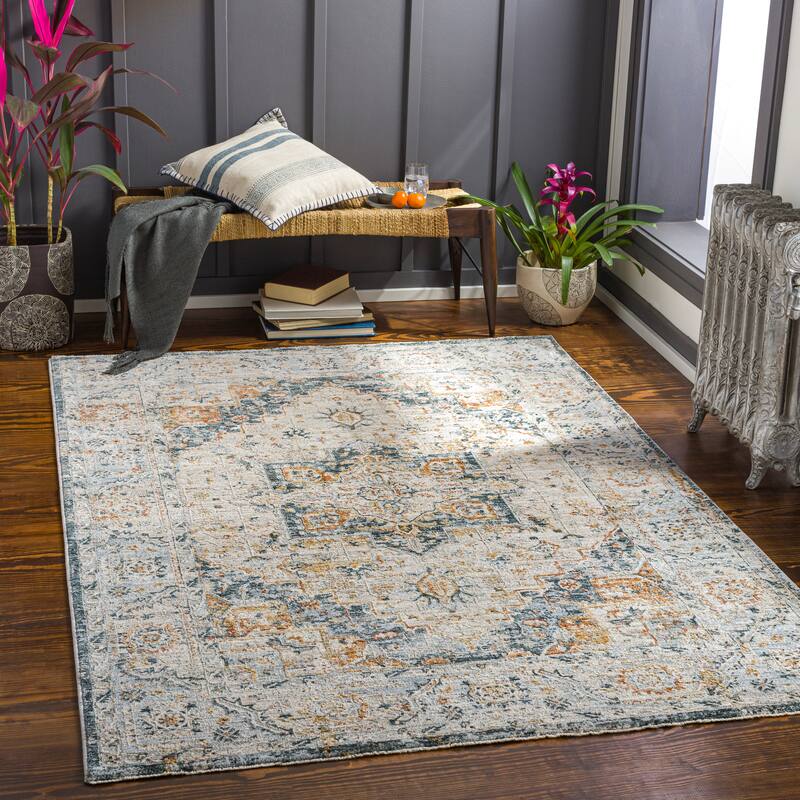 Artistic Weavers Barlow Traditional Area Rug - 12' x 15' - Cream/Teal
