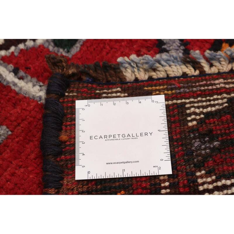 ECARPETGALLERY Hand-knotted Melis Vintage Red Wool Rug - 4'8 x 13'6