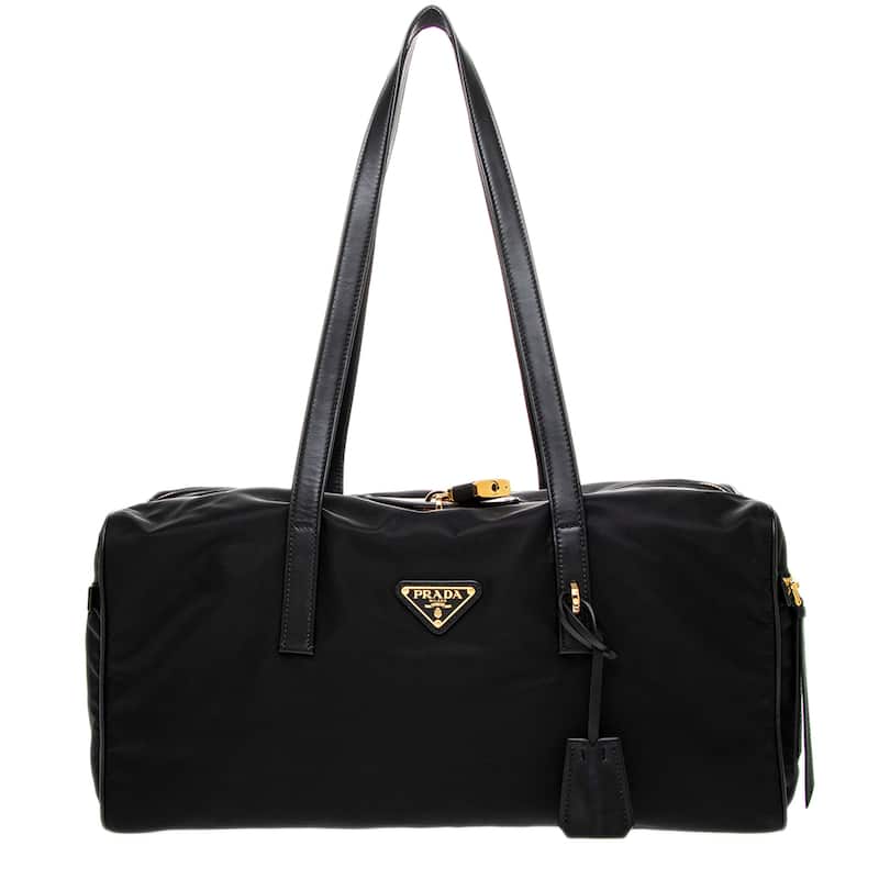 Prada Travel Top Handle Bag - Black