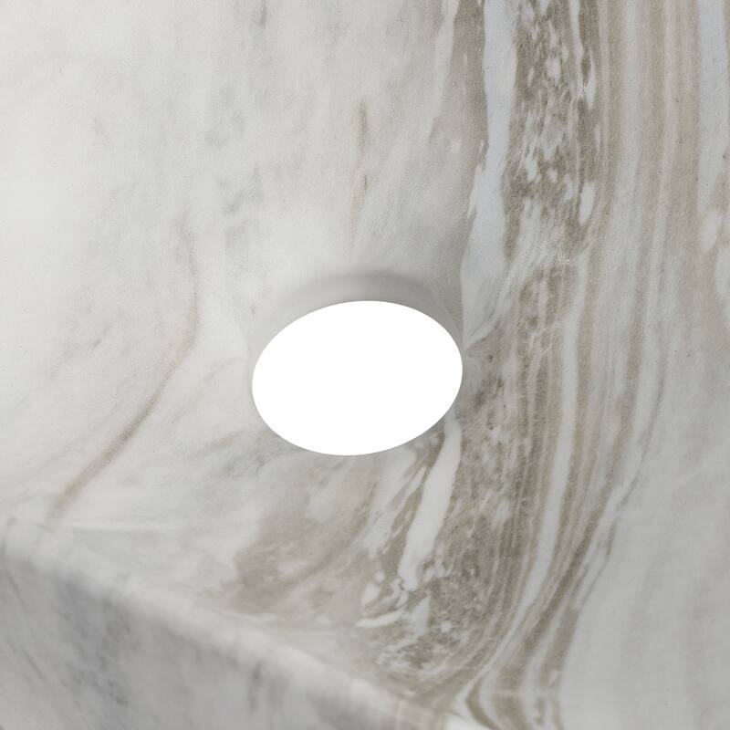 Felix Modern Wall Mounted Rectangular Ceramic Mini Sink, By JONATHAN Y