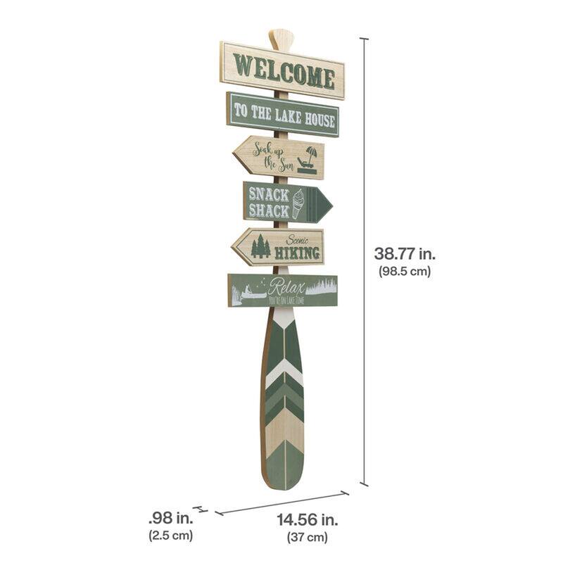 Elements Directional Lake House Sign, 14X39 Inch