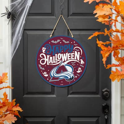 Colorado Avalanche 18" x 18" Halloween Door Décor Wall Sign