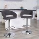 preview thumbnail 84 of 92, Chrome Upholstered Height-adjustable Rounded Mid-back Barstool