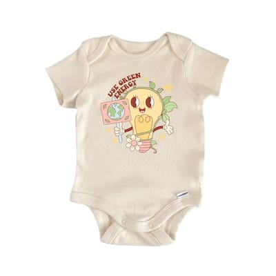 Use Green Energy Earth Day - Baby Boy Girl Clothes Infant Bodysuit Funny Cute Newborn
