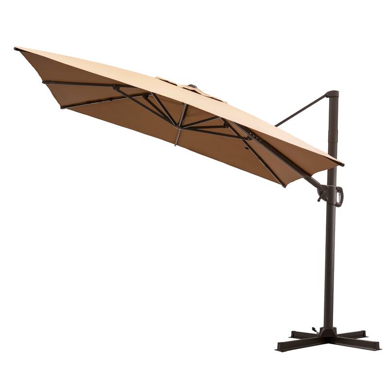 Crestlive Products 11 x 9 FT Outdoor Patio Offset Cantilever Umbrella