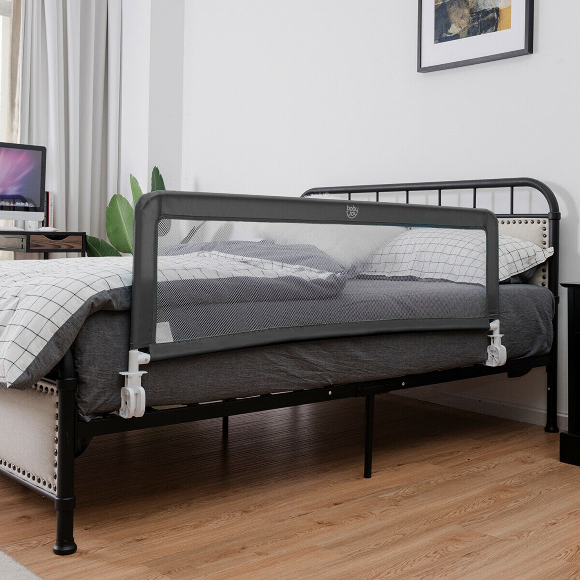 Shop Gymax 59 Breathable Baby Children Toddlers Bed Rail Guard
