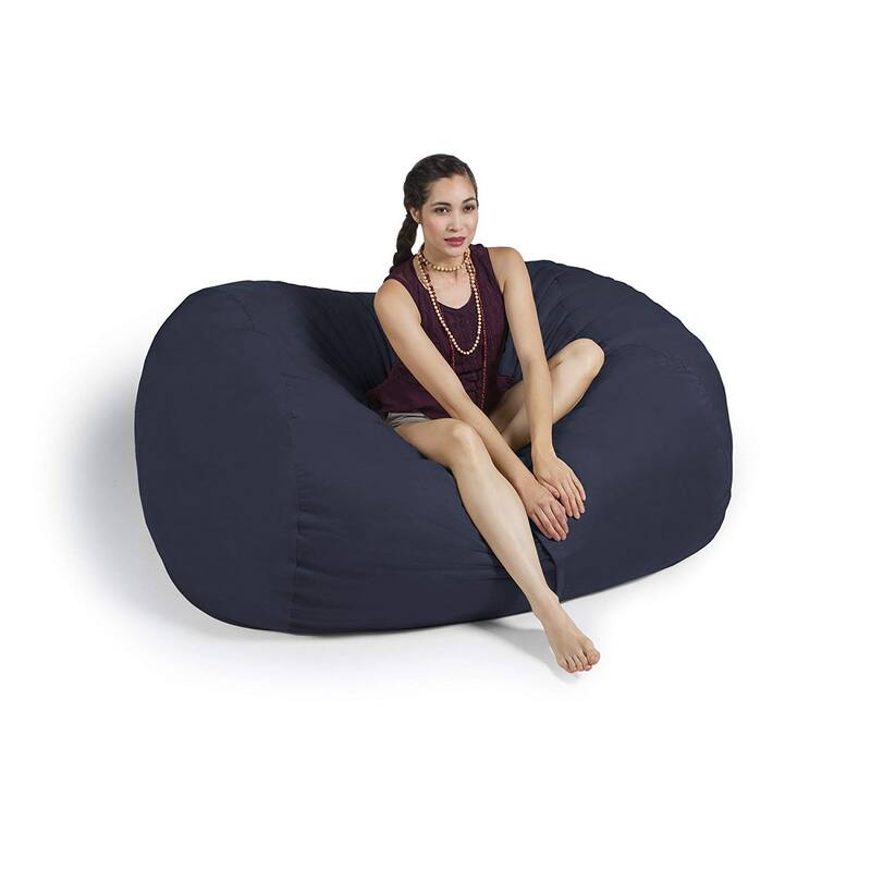 Jaxx 5.5 Foot Lounger Bean Bag Loveseat For Adults - Microsuede