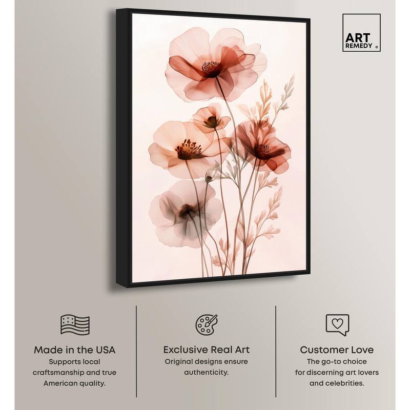 Petal Dye I Canvas by Art Remedy