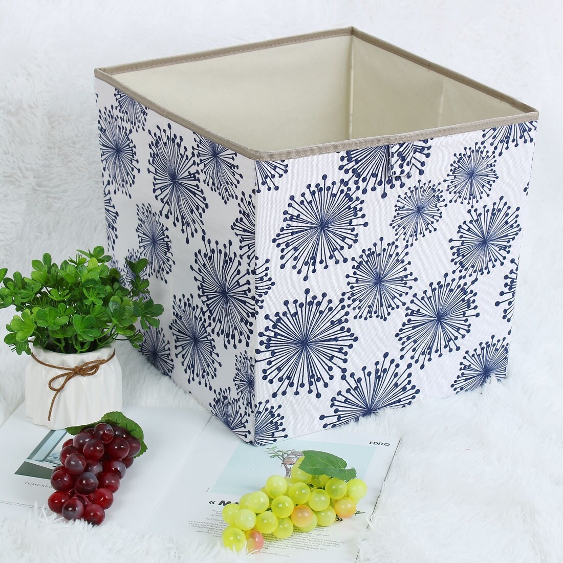 BOLUOYI 3pcs Storage Bin Closet Toy Box Container Organizer Fabric Basket