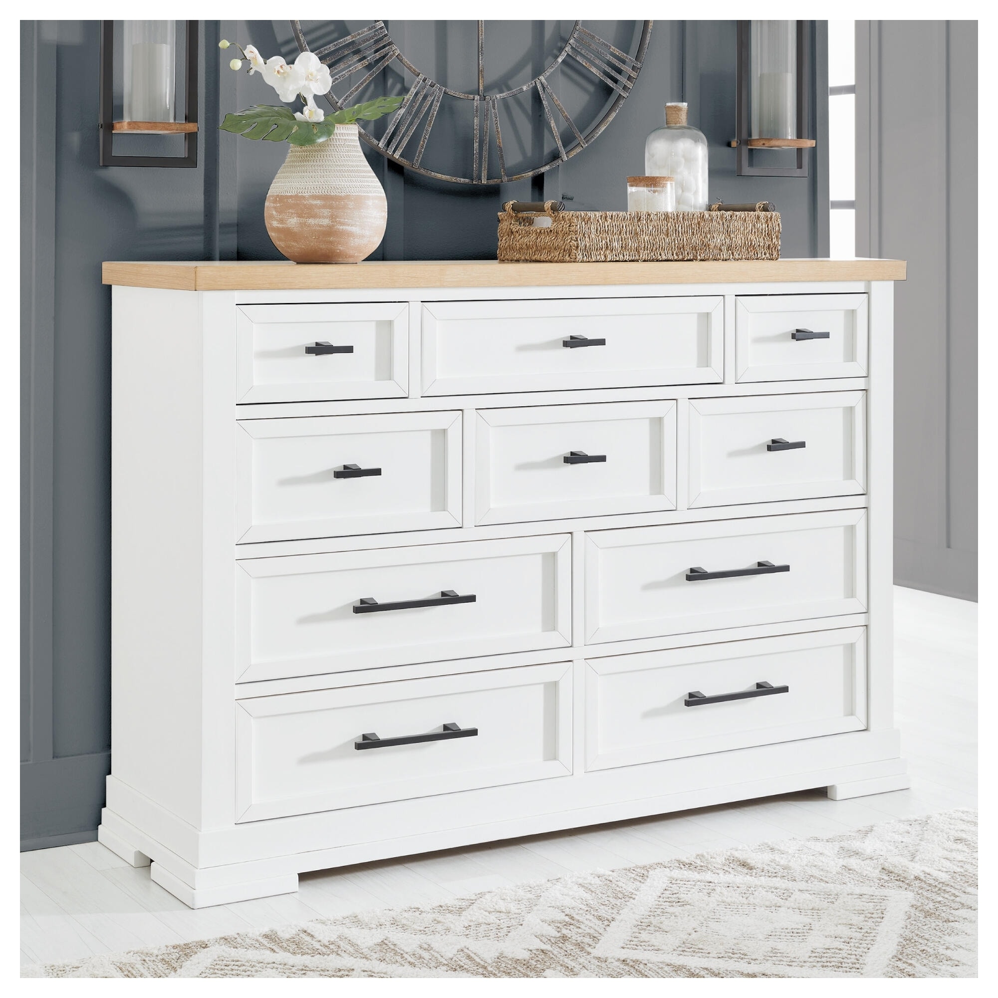 Signature Design by Ashley Ashbryn White/Brown Dresser