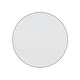 preview thumbnail 6 of 18, Glass Warehouse Round 28" Stainless Steel Framed Mirror Satin Brass