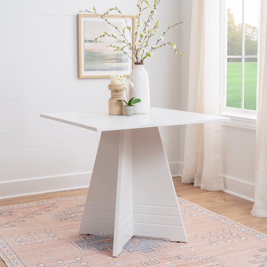 Nova Square Pedestal Table White - 32.28" W x 32.28" D x 29.02"H