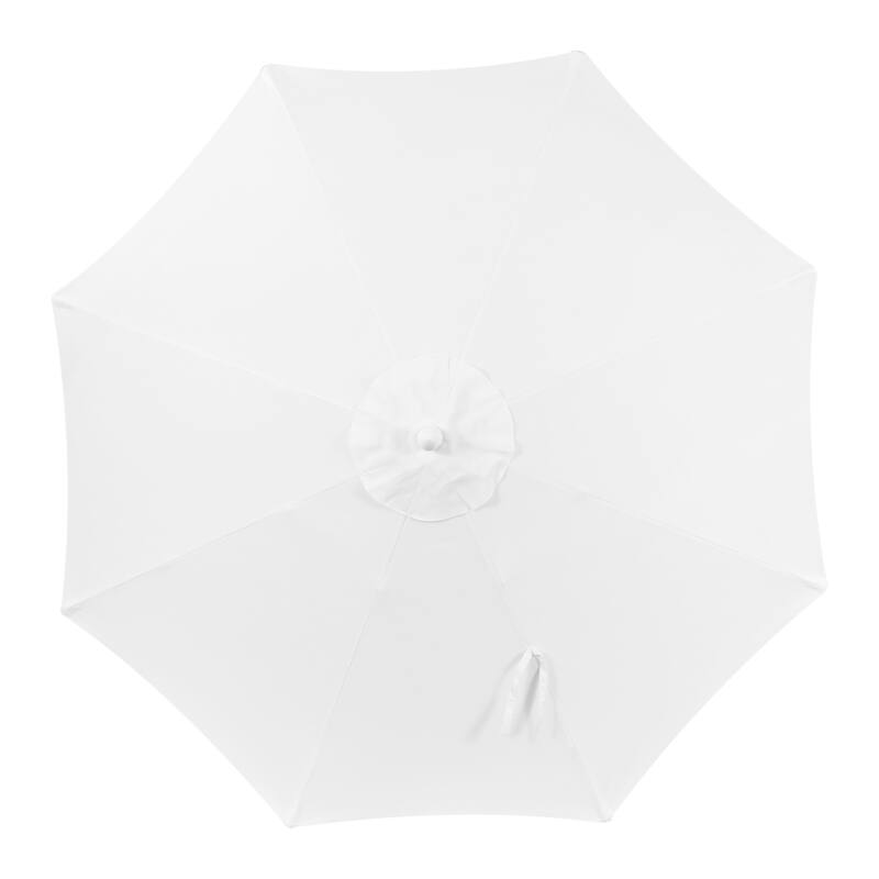 9ft Fringe Patio Umbrella Auto-Tilt, Crank, by JONATHAN Y