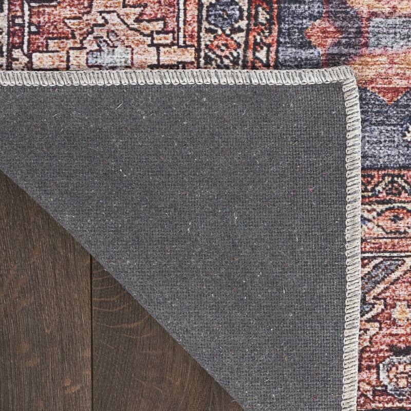 Power Loomed Distressed Non Skid Area Rug - 4' x 6'