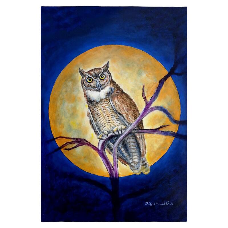 Owl in Moon Guest Towel - 20x20