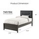 preview thumbnail 3 of 9, Aury Rustic Grey Solid Wood Tufted Panel Kid Bed by Furniture of America