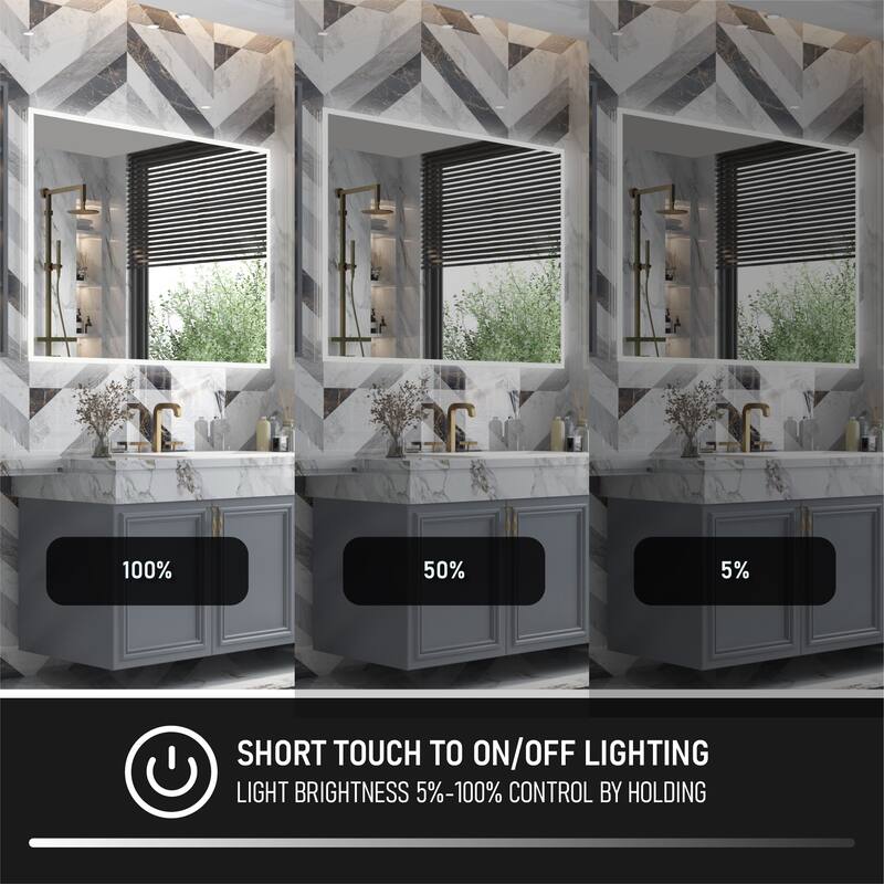 Modern Wall Mounted LED Bathroom mirror