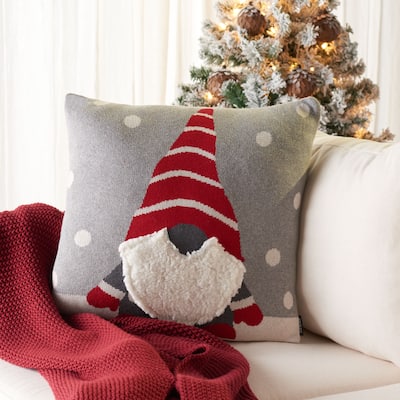 Safavieh 18" Peppermint Elf Pillow