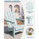 preview thumbnail 30 of 38, Folding Adirondack Chair, Outdoor Wooden Lounge Chair, Modern Lounger Adirondack Chair Ergonomic Extended Backrest