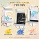 preview thumbnail 11 of 11, 3 in 1 Children's Toys Double-Sided Easel with Two Storage Baskets