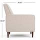 Mervynn Mid-Century Modern Button Tufted Fabric Recliner by Christopher Knight Home