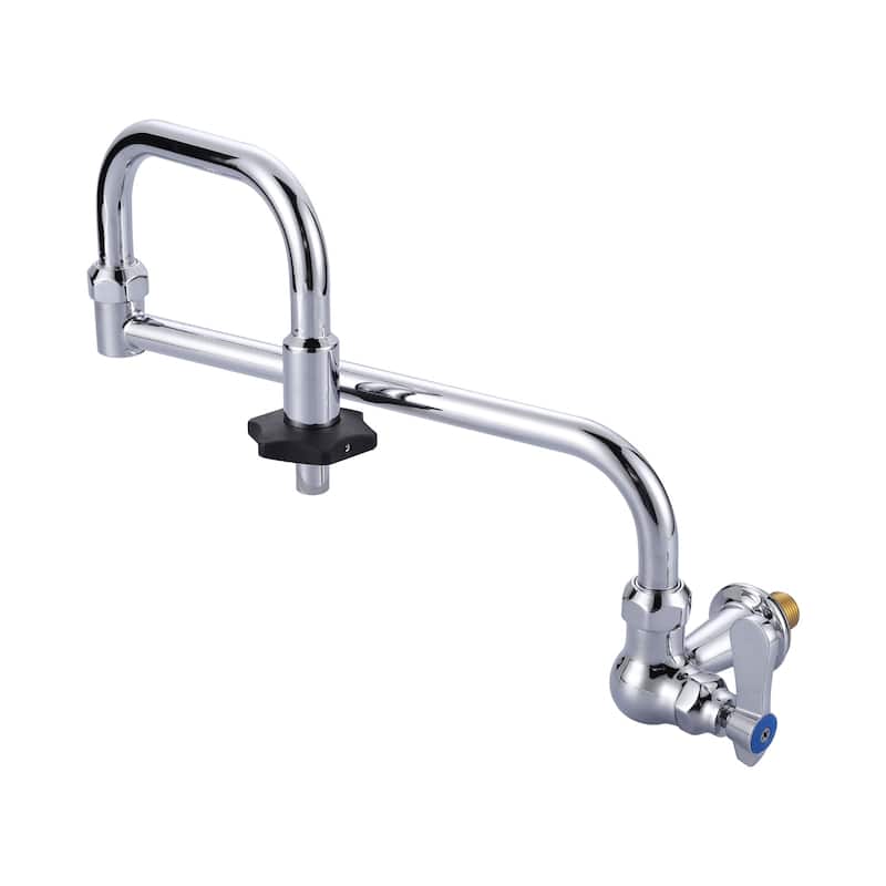 WOWOW Modern Single-Handle Wall-Mounted Filler Faucet - Polished Chrome