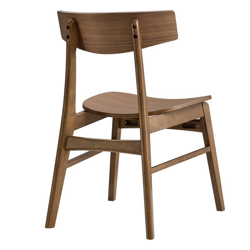 Spruce & Spring Modern Farmhouse Dining Chair with Ergonomic Bentwood Back