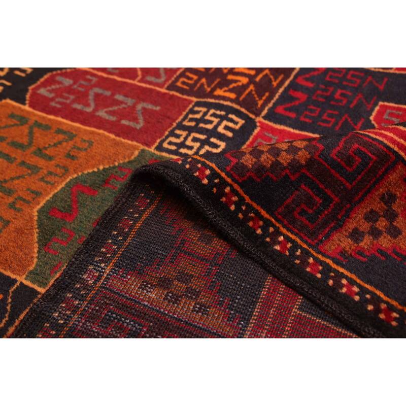 ECARPETGALLERY Hand-knotted Teimani Red Wool Rug - 3'7 x 5'10