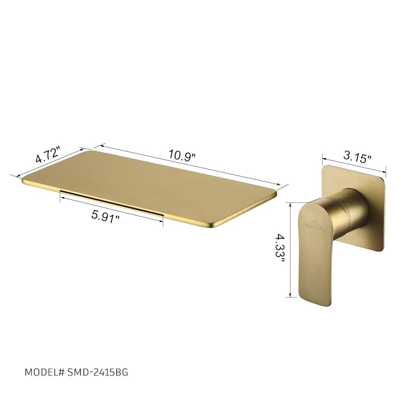 CASAINC Single Handle Wall Mounted Faucet