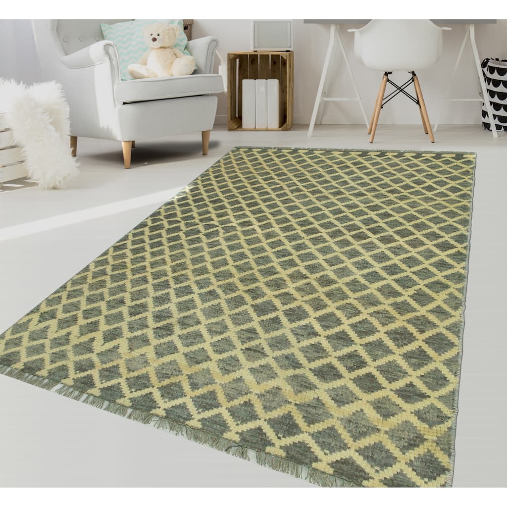 Balochi Old Grey/Ivory Rug - 2'11" x 4'9"