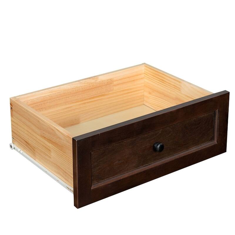 Modern Solid Wood Drawer Dresser with Retro Round Handles