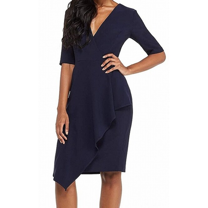 maggy london navy blue dress