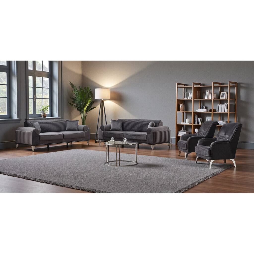 Prime 4 Pieces Living Room Sets 2 Sofa 2 Chair