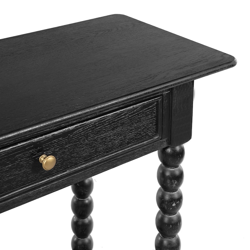 Christopher Knight Home - Duvall Retro Wood Console Table with Artistic Column Details