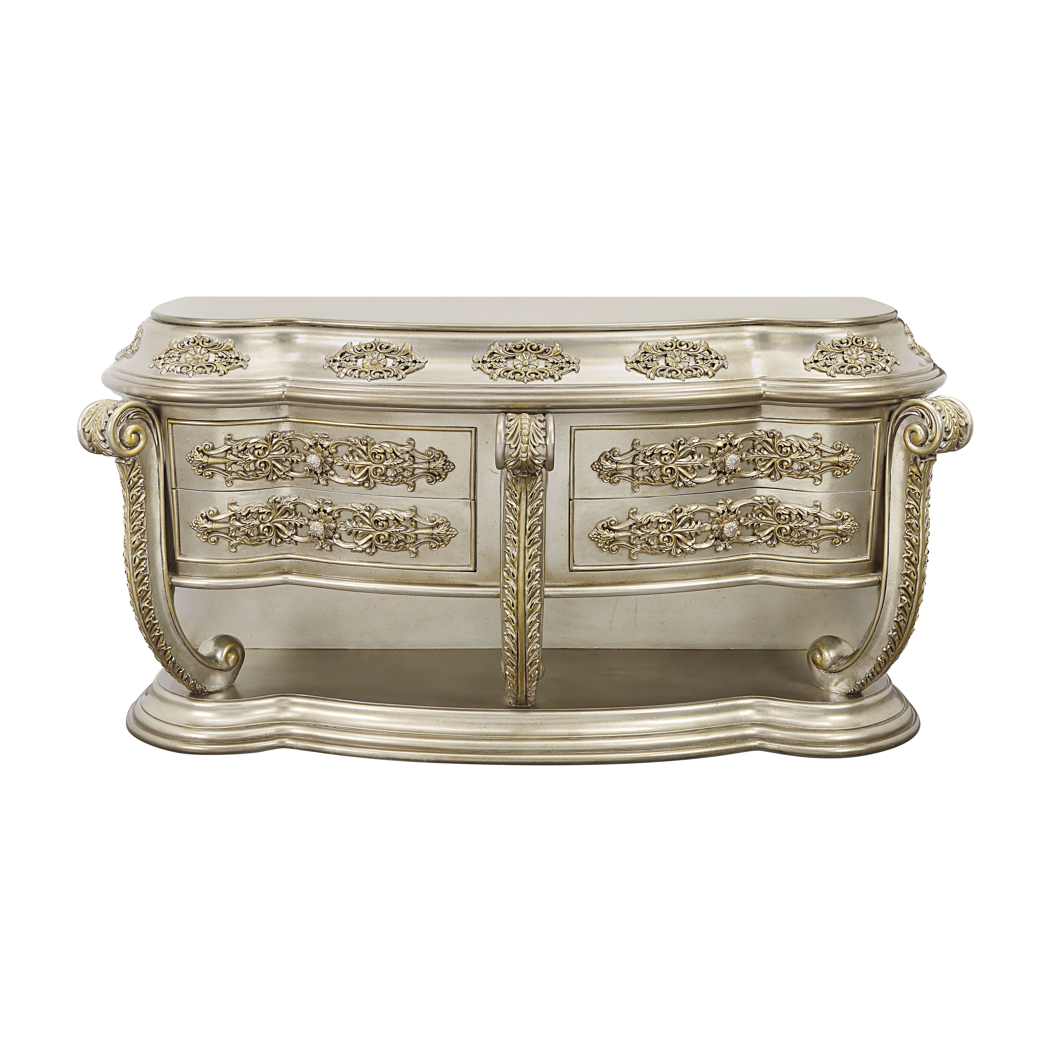 Davies Champagne and Gold 4-Drawer Dresser - Bed Bath & Beyond - 40714918