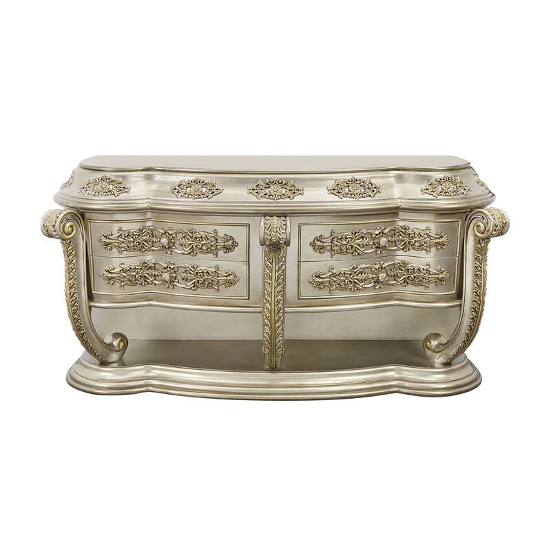 Davies Champagne and Gold 4-Drawer Dresser