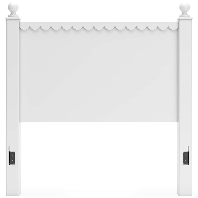Signature Design by Ashley Mollviney White Panel Headboard Only