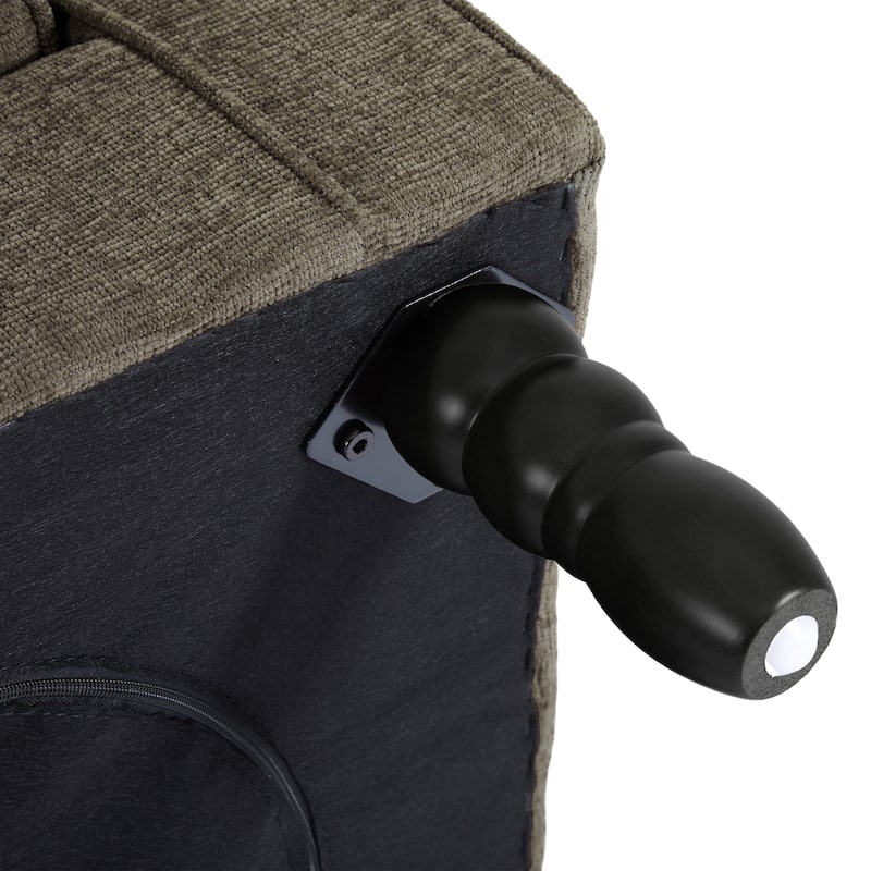 Button-Tufted Accent Chair Wingback Armchair - 38"H