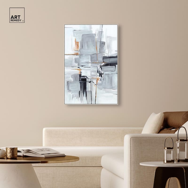 Elegant Grey Shades I Canvas by Art Remedy