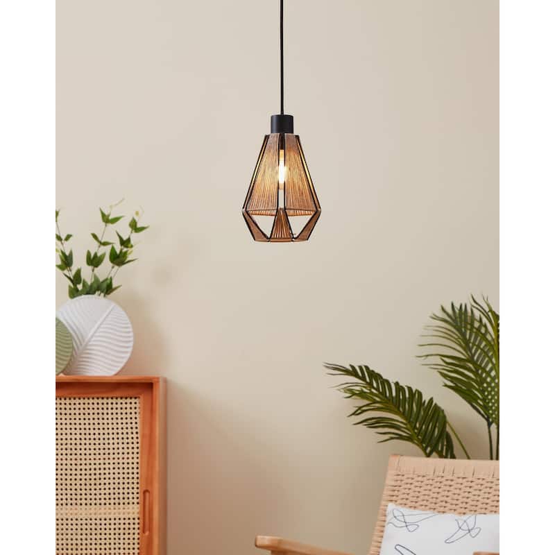 EGLO Adwickle 1-Light Mini Pendant - Black