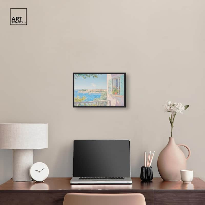 Mediterranean View Canvas by Art Remedy