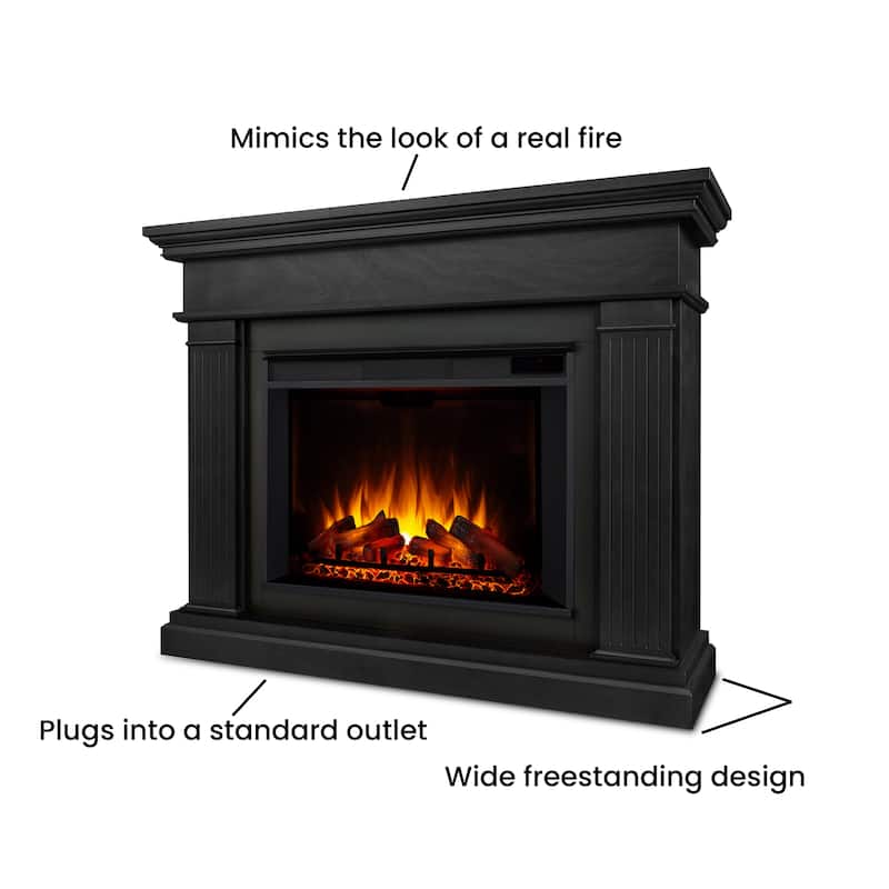 Centennial 55.5" Electric Grand Fireplace in White by Real Flame
