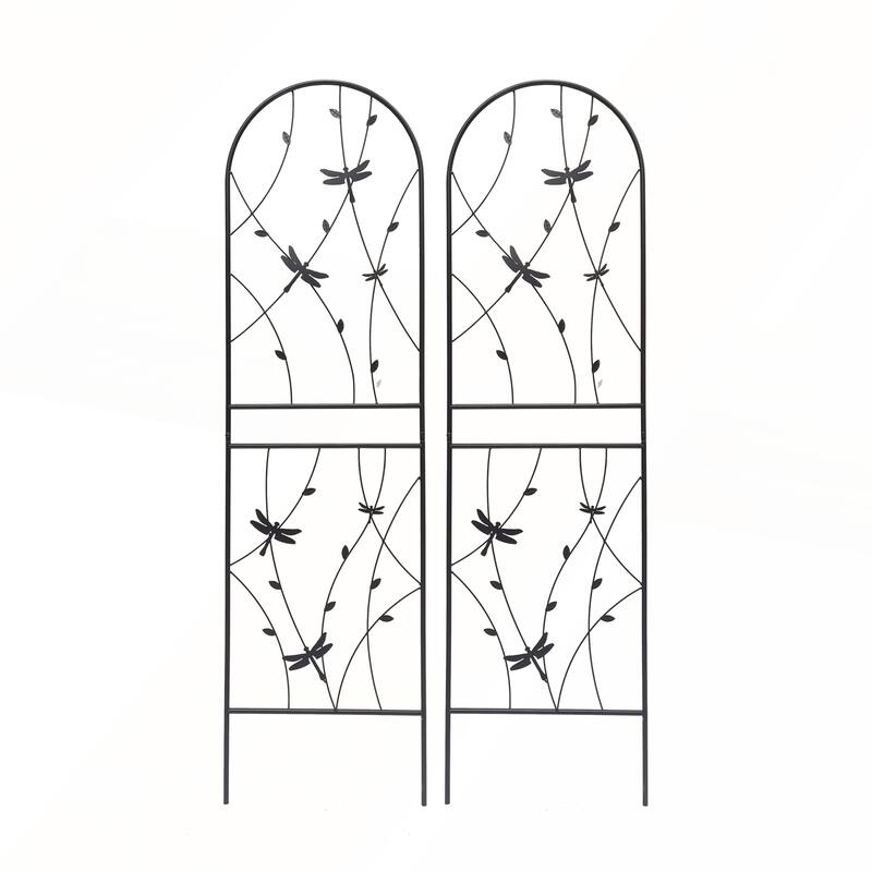 2 Pack Metal Garden Trellis 71in x 19.7in Rustproof Trellis