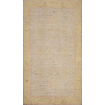 Hand Knotted Oriental 100% Wool Carpet Traditional Floral Purples Ziegler Area Rug - 5' 1'' X 2' 11''