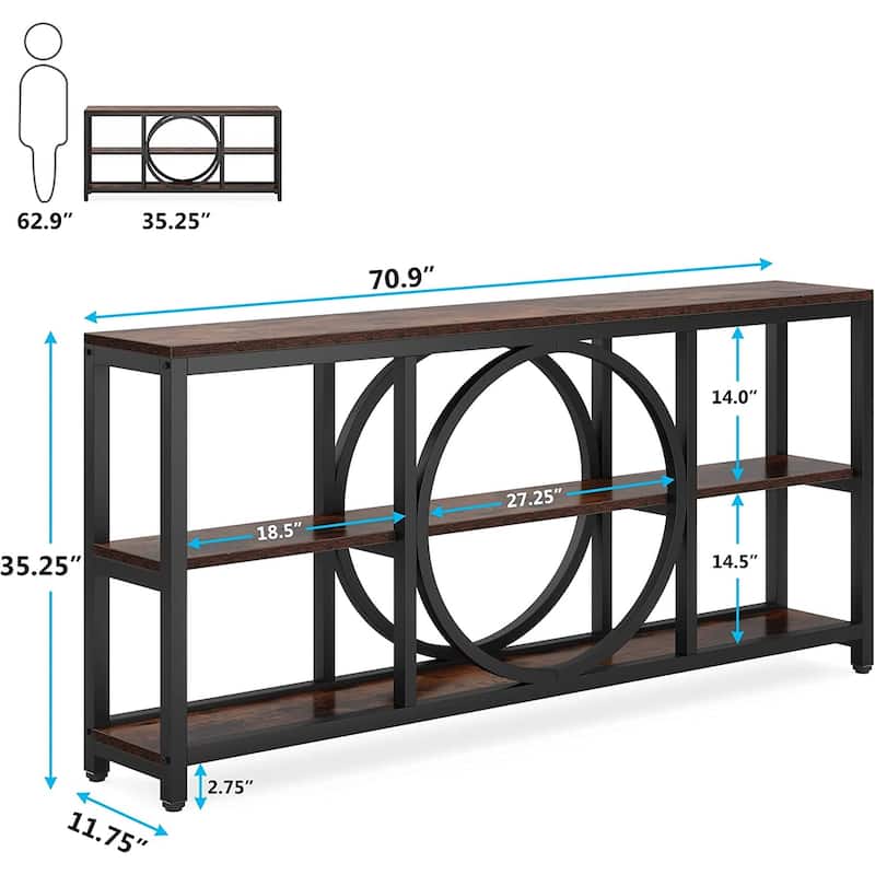 Extra Long Console Table 70.9 inch Narrow Sofa Tables